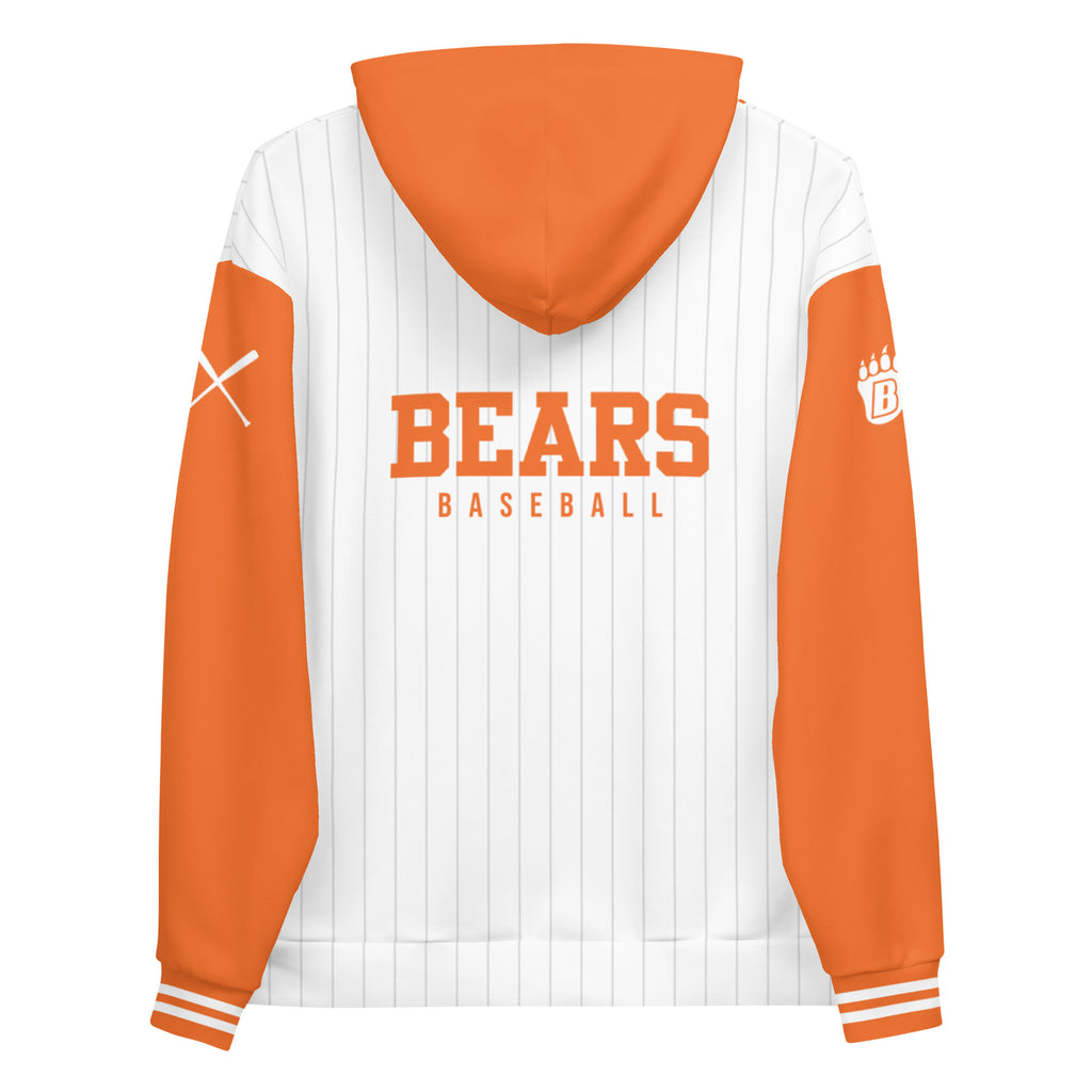 White Bear Lake Baseball Bear Track Jersey Hoodie