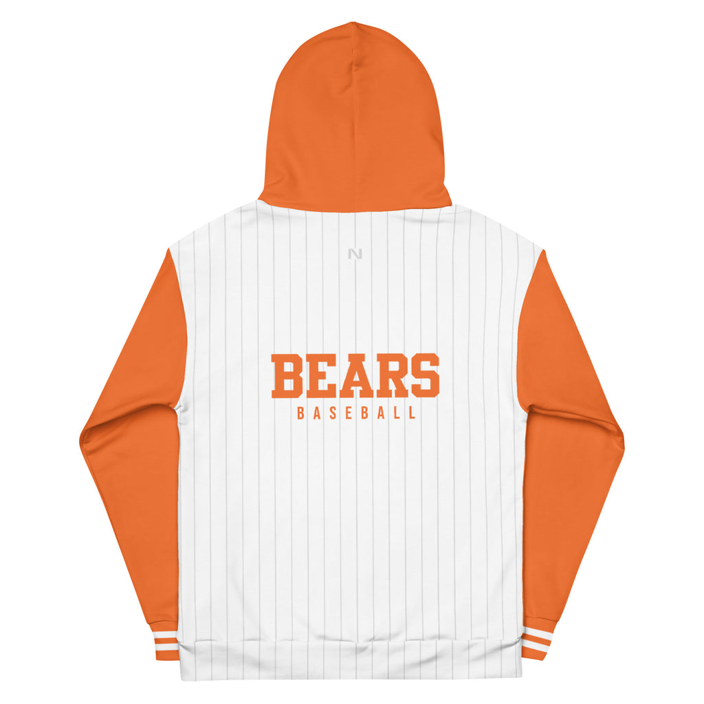 White Bear Lake Baseball Bear Track Jersey Hoodie