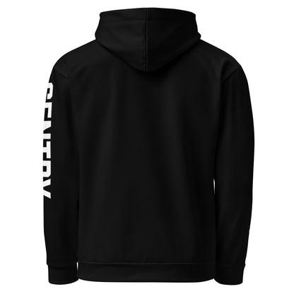 Gentry Academy Hockey Black Asymmetrical Unisex Hoodie