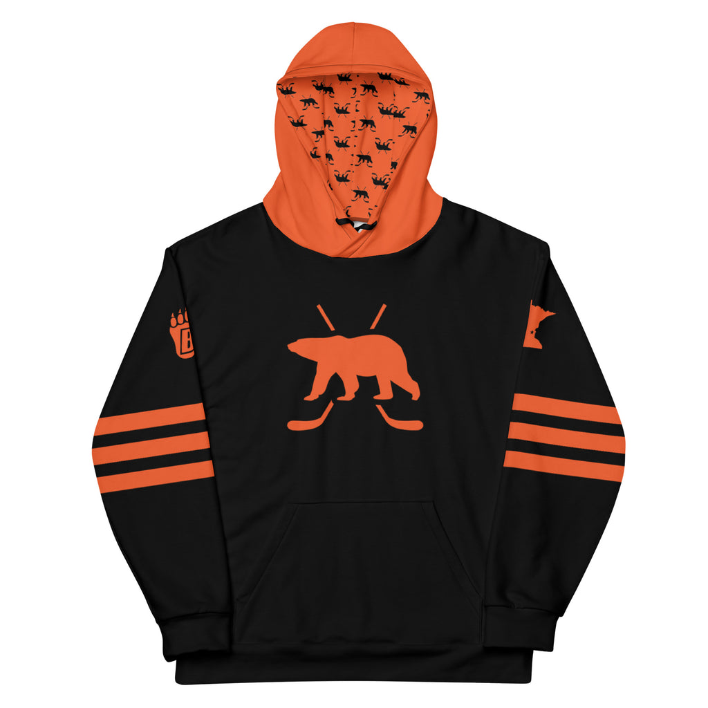 White Bear Lake Hockey Hockey Bear Custom Hoodie Black