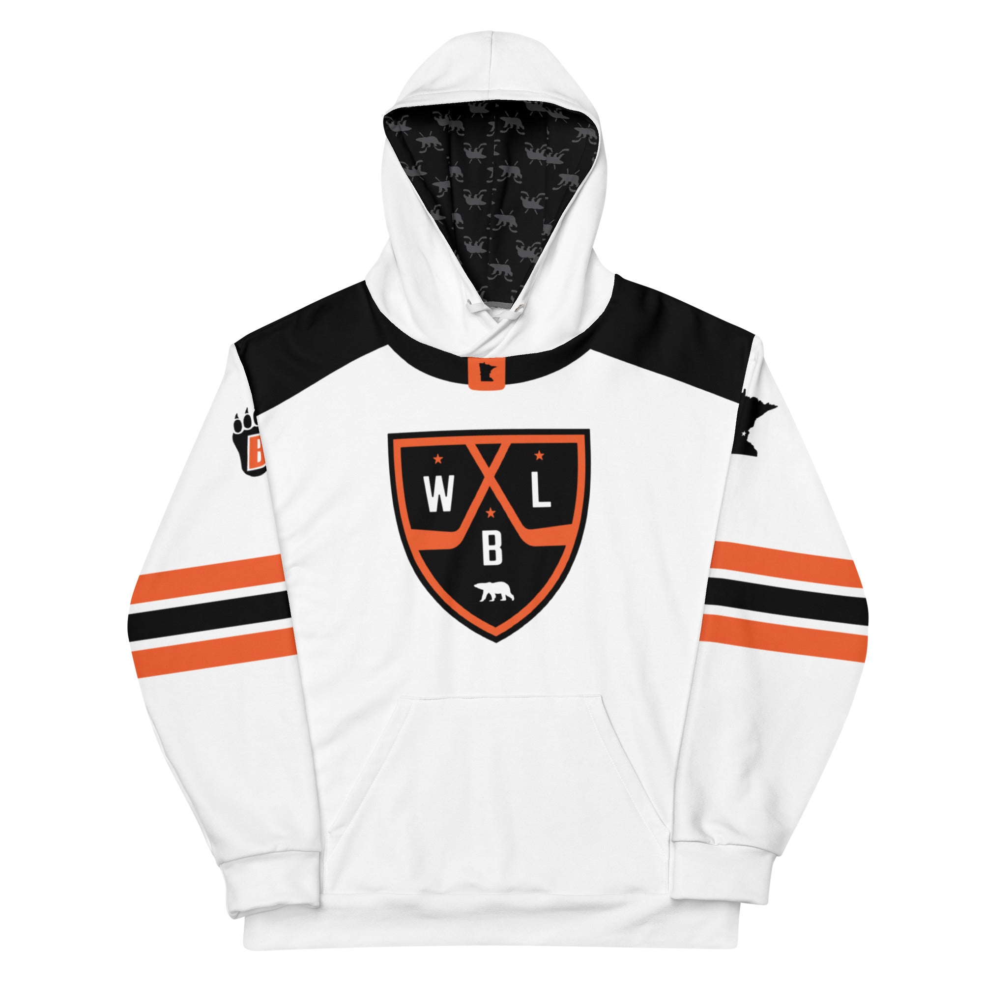 White Bear Lake Hockey Shield Hoodie