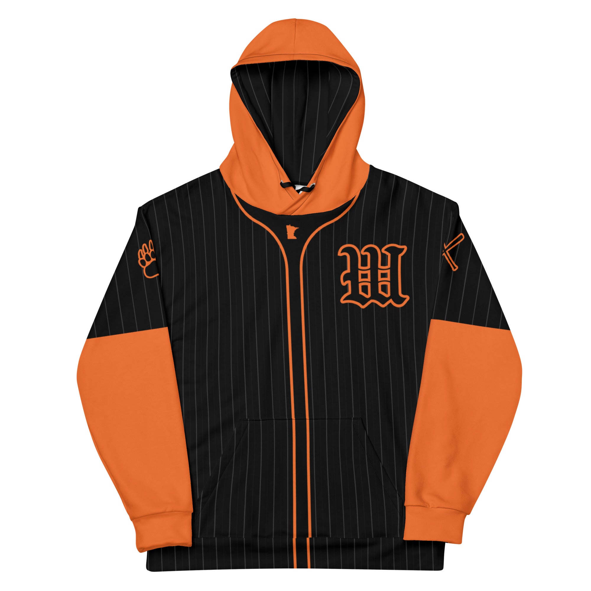 White Bear Lake Baseball Blackletter W Jersey Hoodie