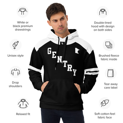 Gentry Academy Black Jersey Style Hoodie