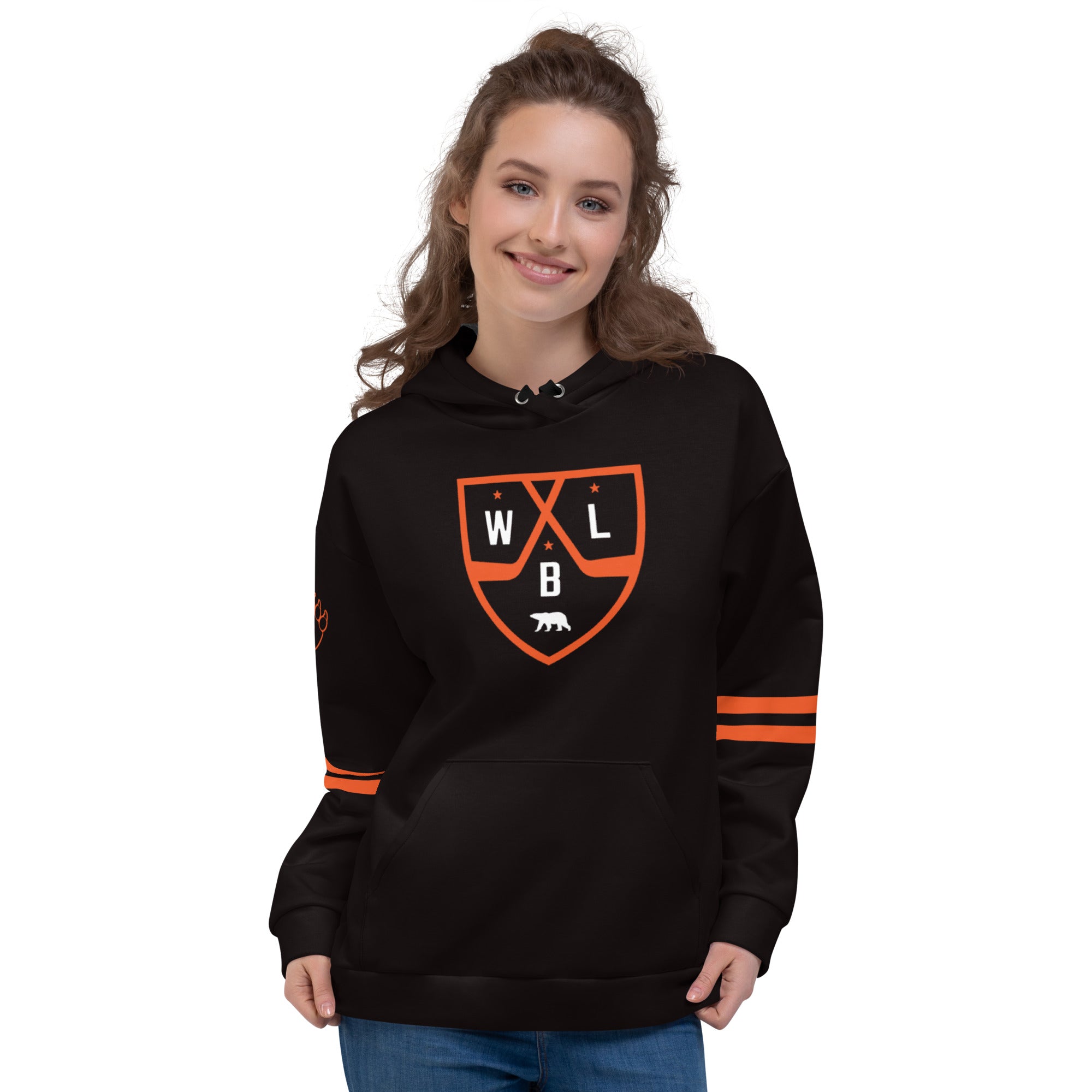 White Bear Lake Hockey Shield Custom Hoodie