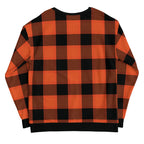 White Bear Lake Hockey Shield Flannel Print Custom Crew Neck Sweatshirt