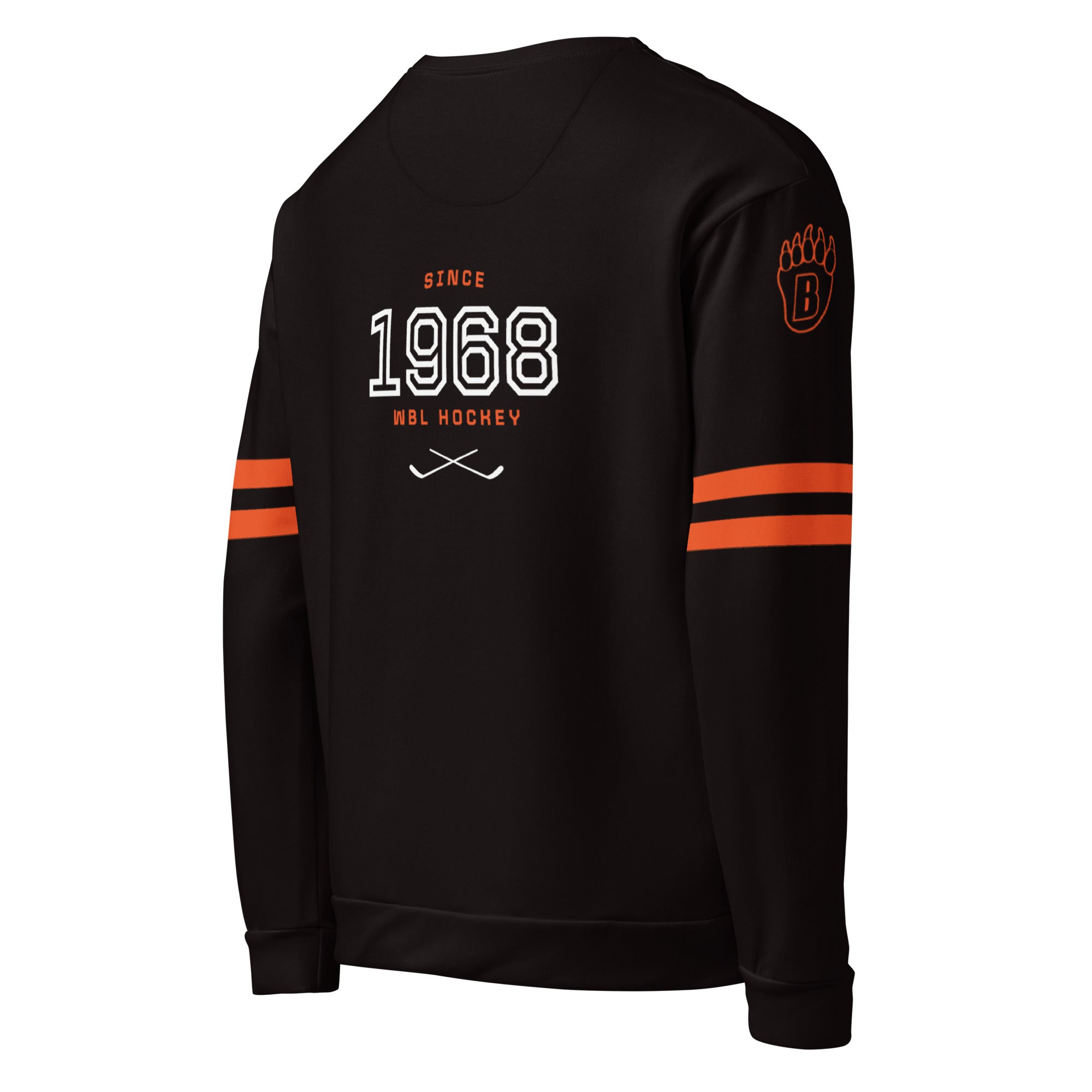 White Bear Lake Hockey Shield Custom Crew Neck Sweatshirt