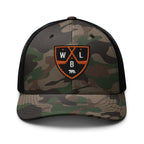 White Bear Lake Hockey Shield Camouflage Trucker Hat