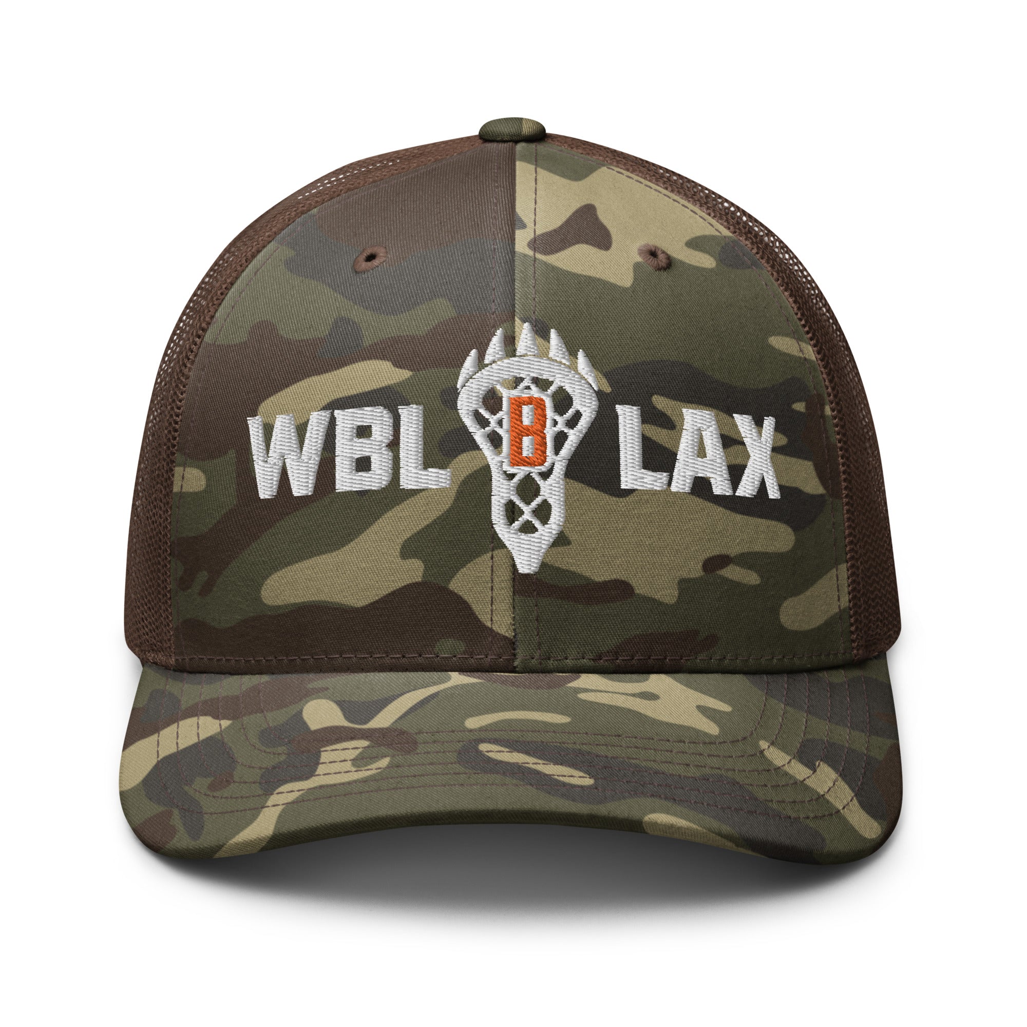 White Bear Lake Lacrosse Camouflage Trucker Hat