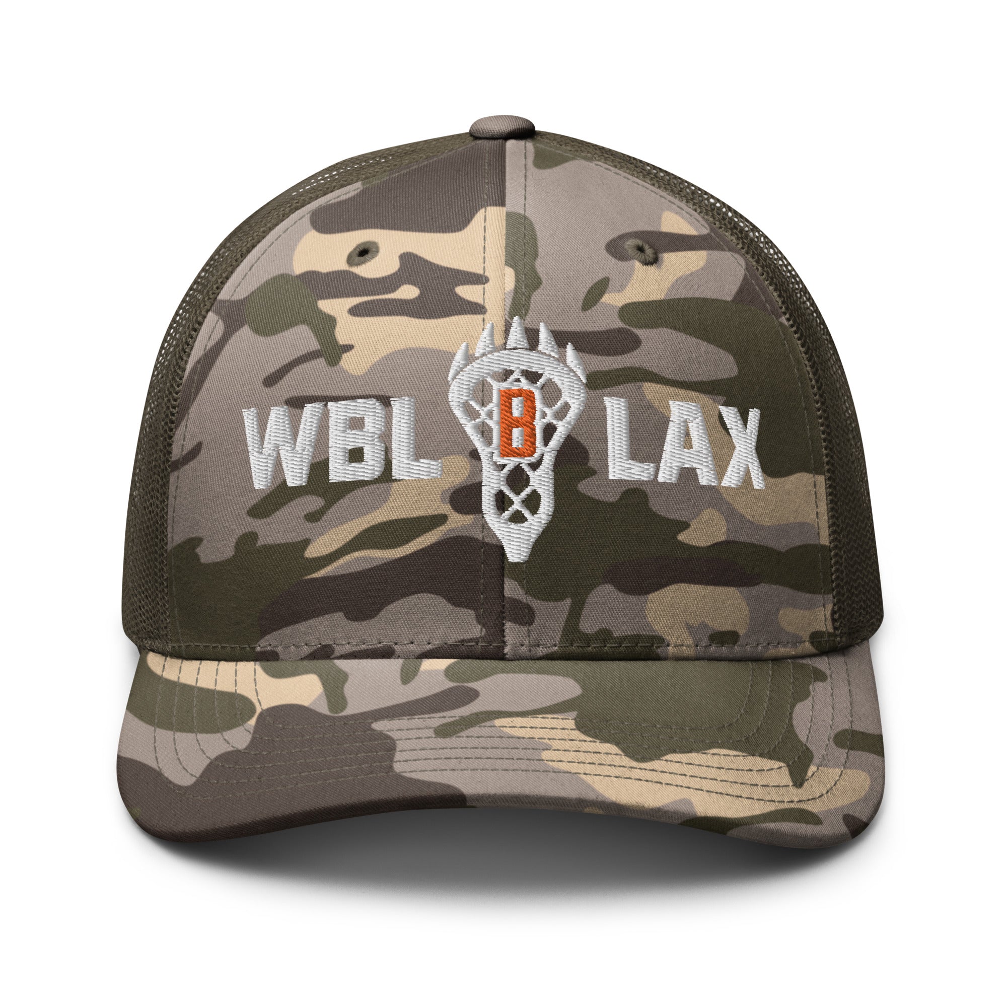 White Bear Lake Lacrosse Camouflage Trucker Hat