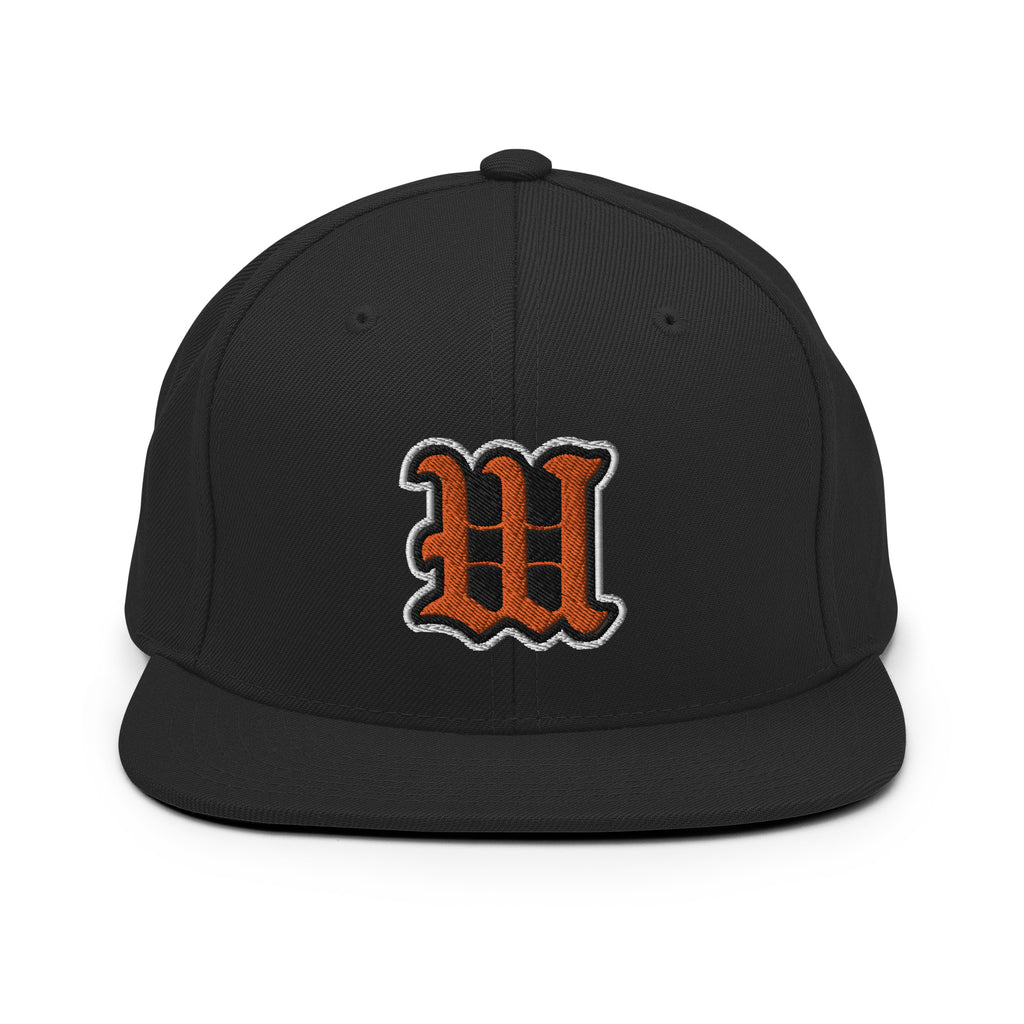 White Bear Lake Baseball Blackletter W Snapback Hat