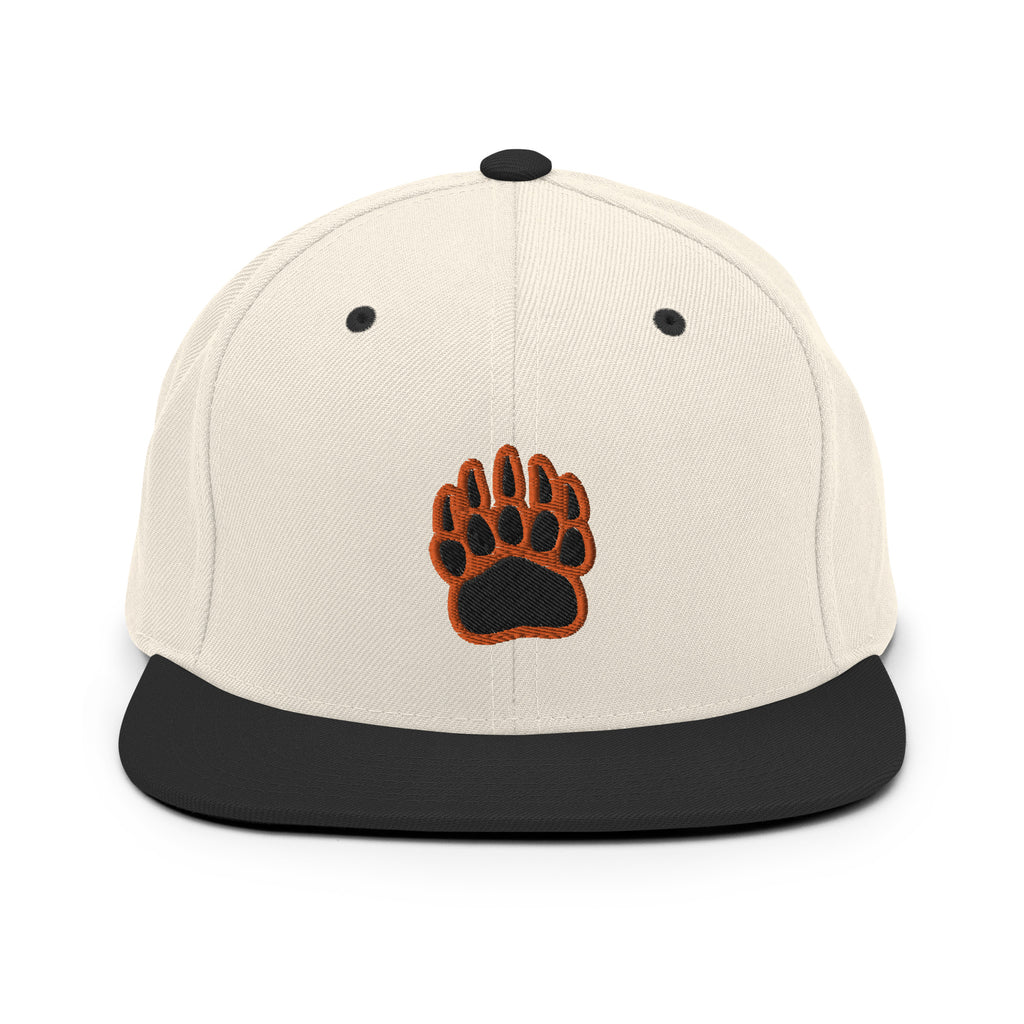 White Bear Lake Baseball Bear Track Snapback Hat