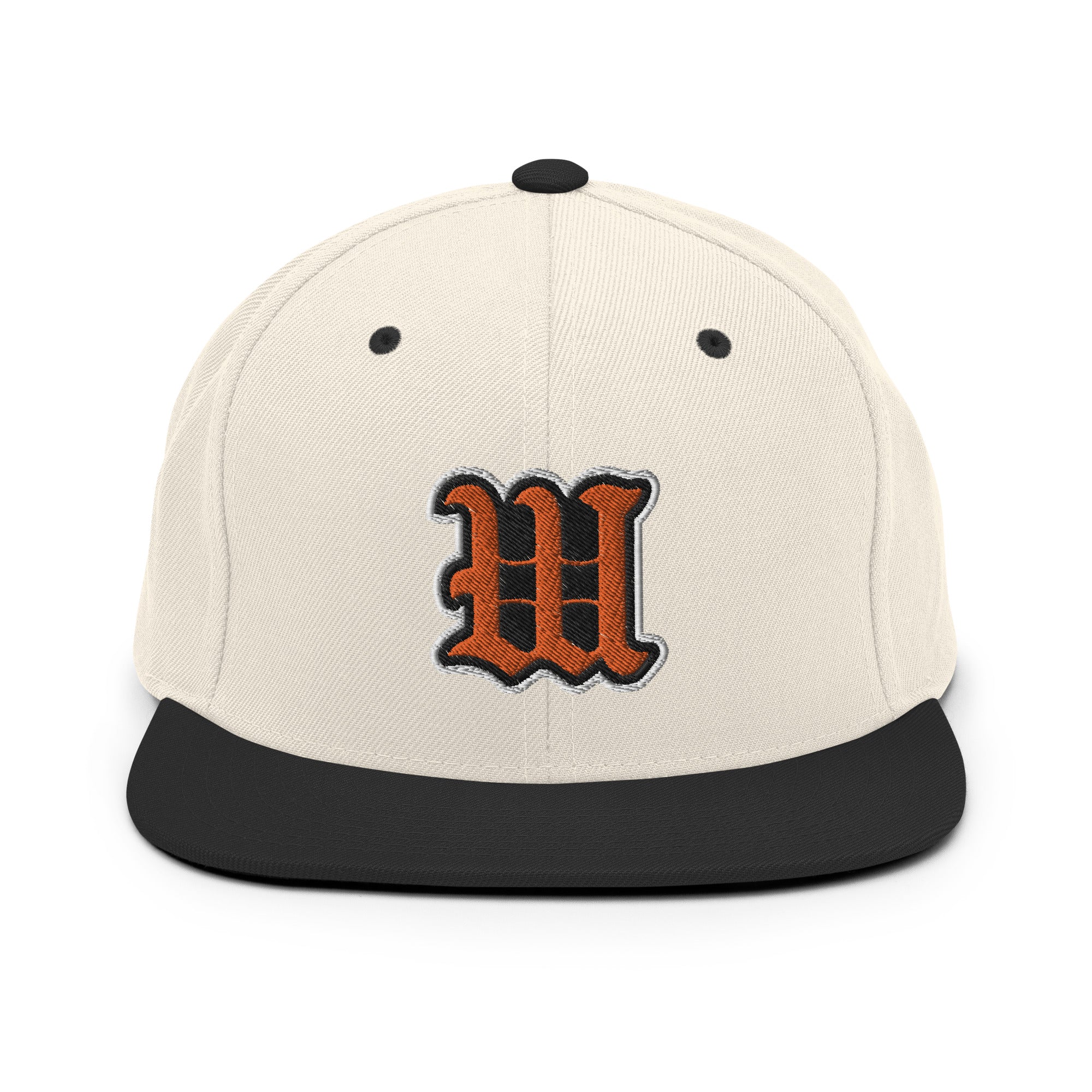 White Bear Lake Baseball Blackletter W Snapback Hat