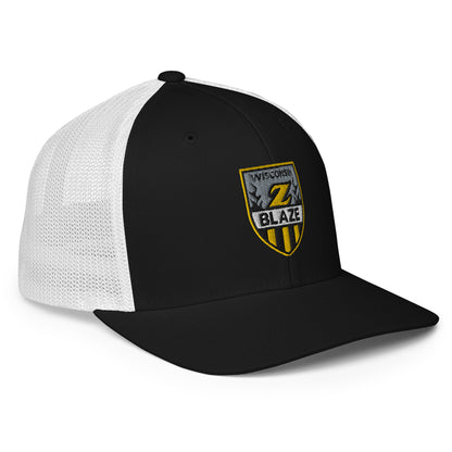 WI Blaze Hockey Closed-Back Trucker Cap