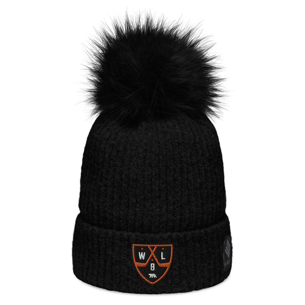 White Bear Lake Hockey Shield Columbia pom-pom beanie