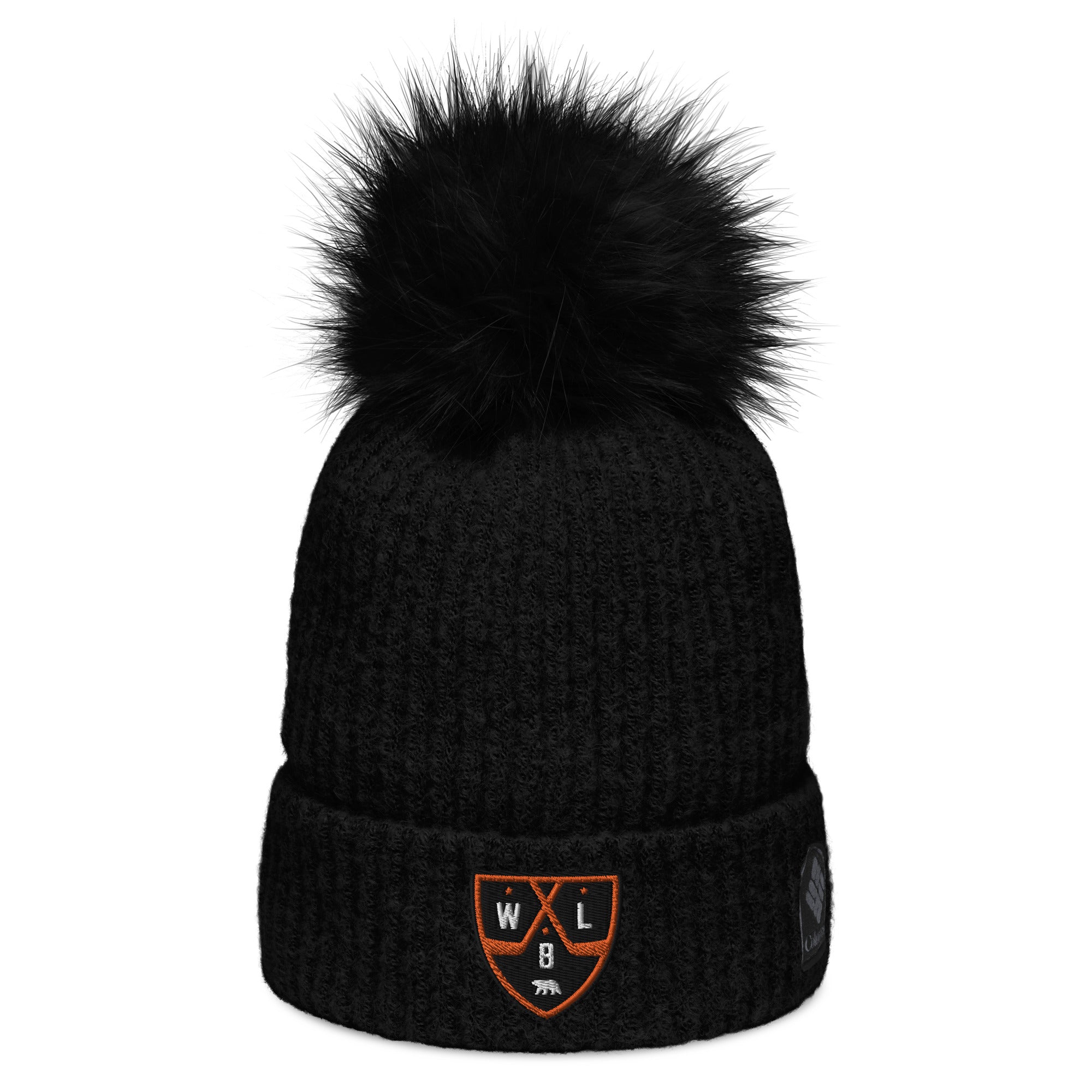 White Bear Lake Hockey Shield Columbia pom-pom beanie