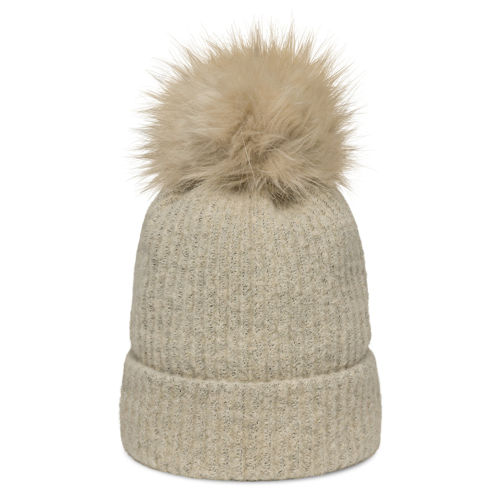 White Bear Lake Hockey Shield Columbia pom-pom beanie