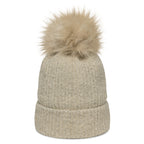 White Bear Lake Hockey Shield Columbia pom-pom beanie