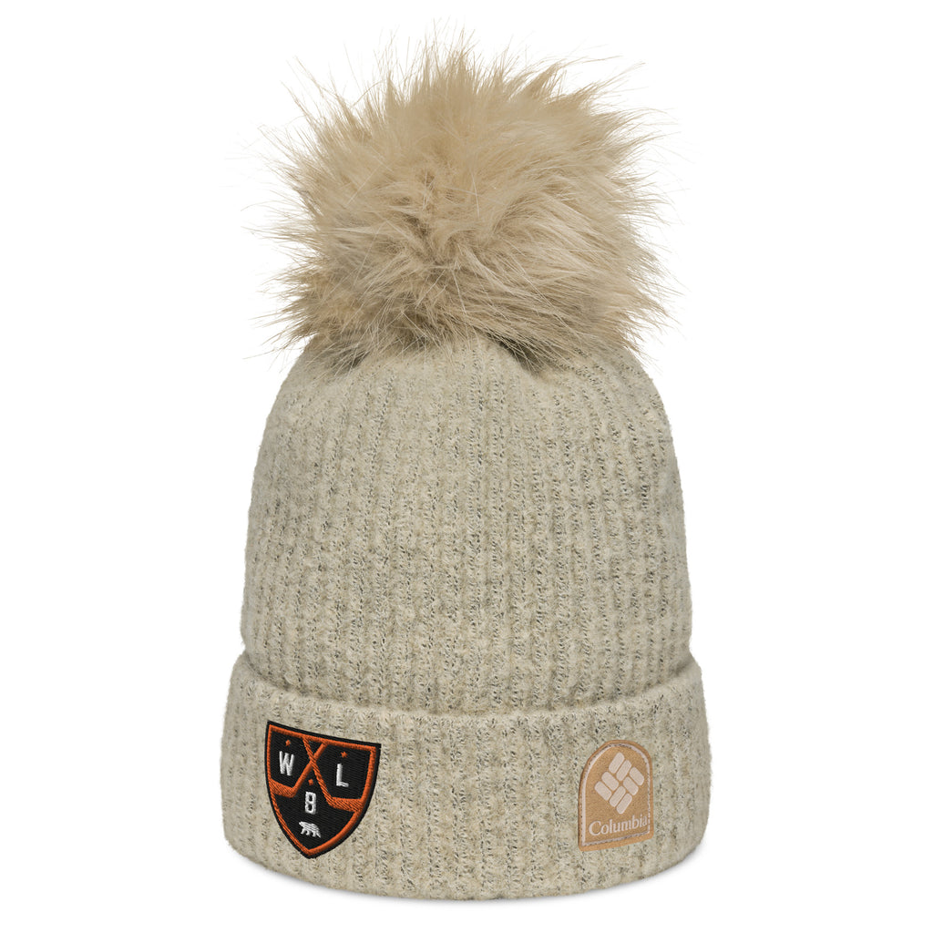 White Bear Lake Hockey Shield Columbia pom-pom beanie
