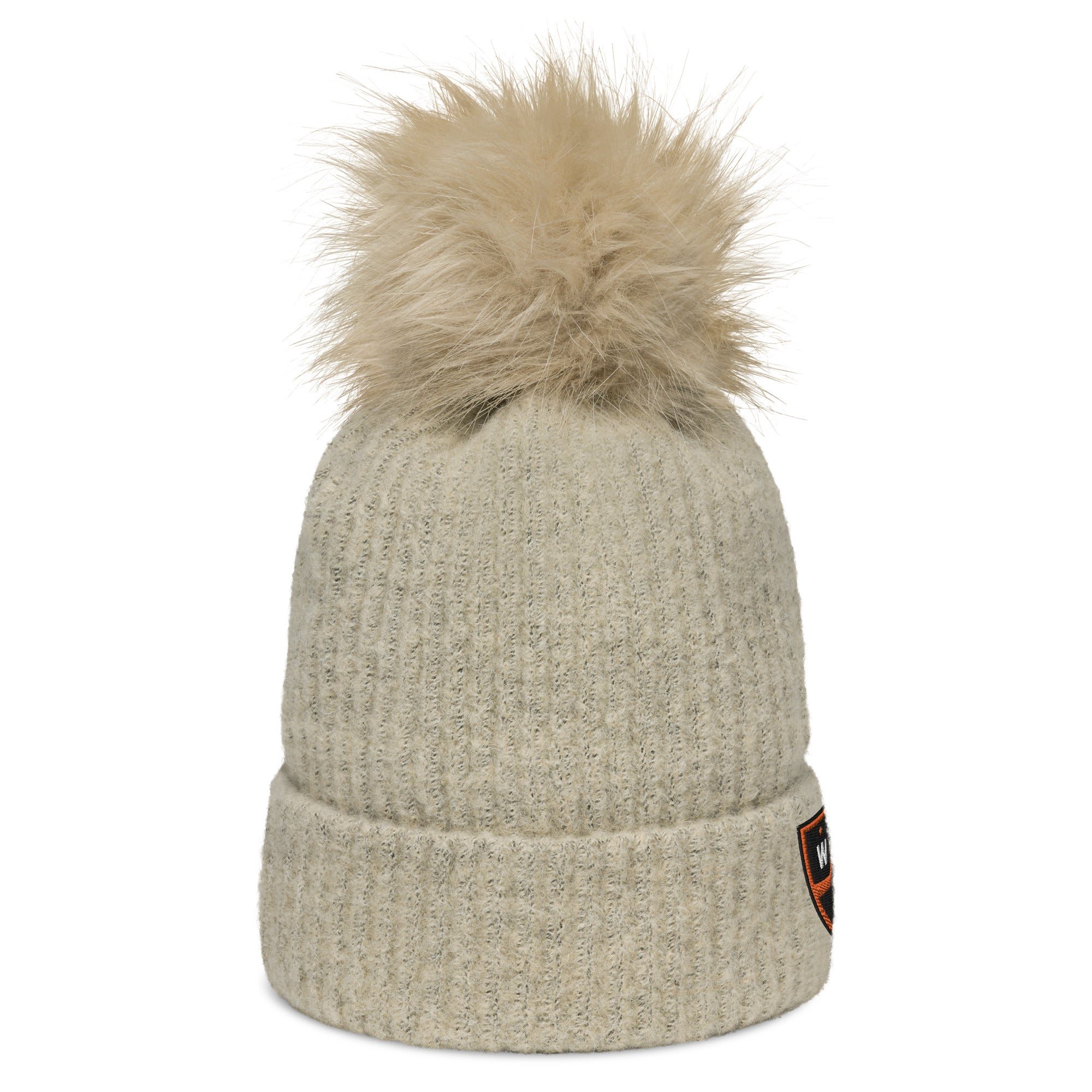 White Bear Lake Hockey Shield Columbia pom-pom beanie