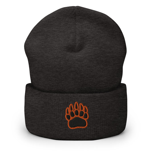White Bear Lake Baseball Bear Track Cuffed Beanie