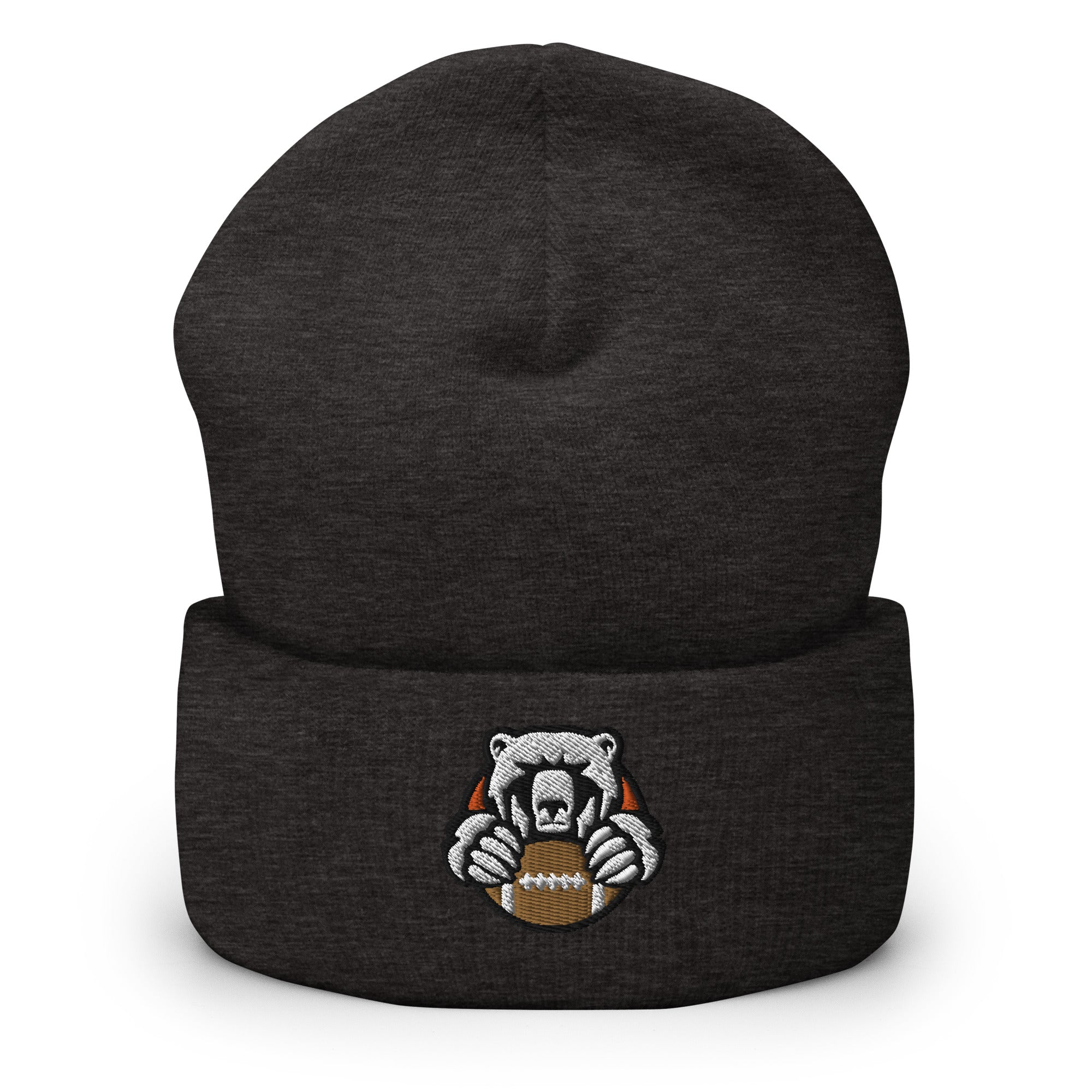 White Bear Lake Football Angry Bear Cuffed Beanie