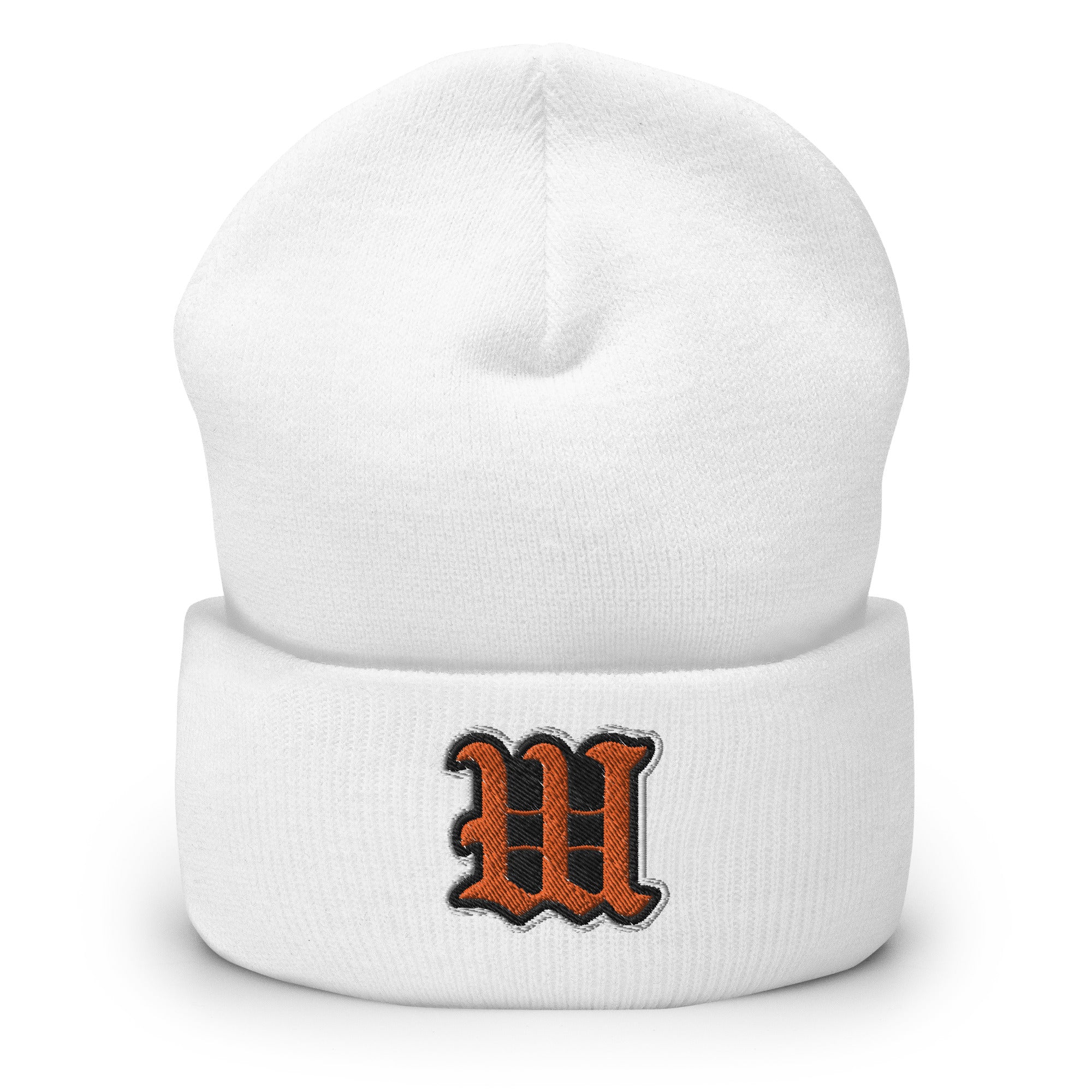 White Bear Lake Baseball Blackletter W Cuffed Beanie