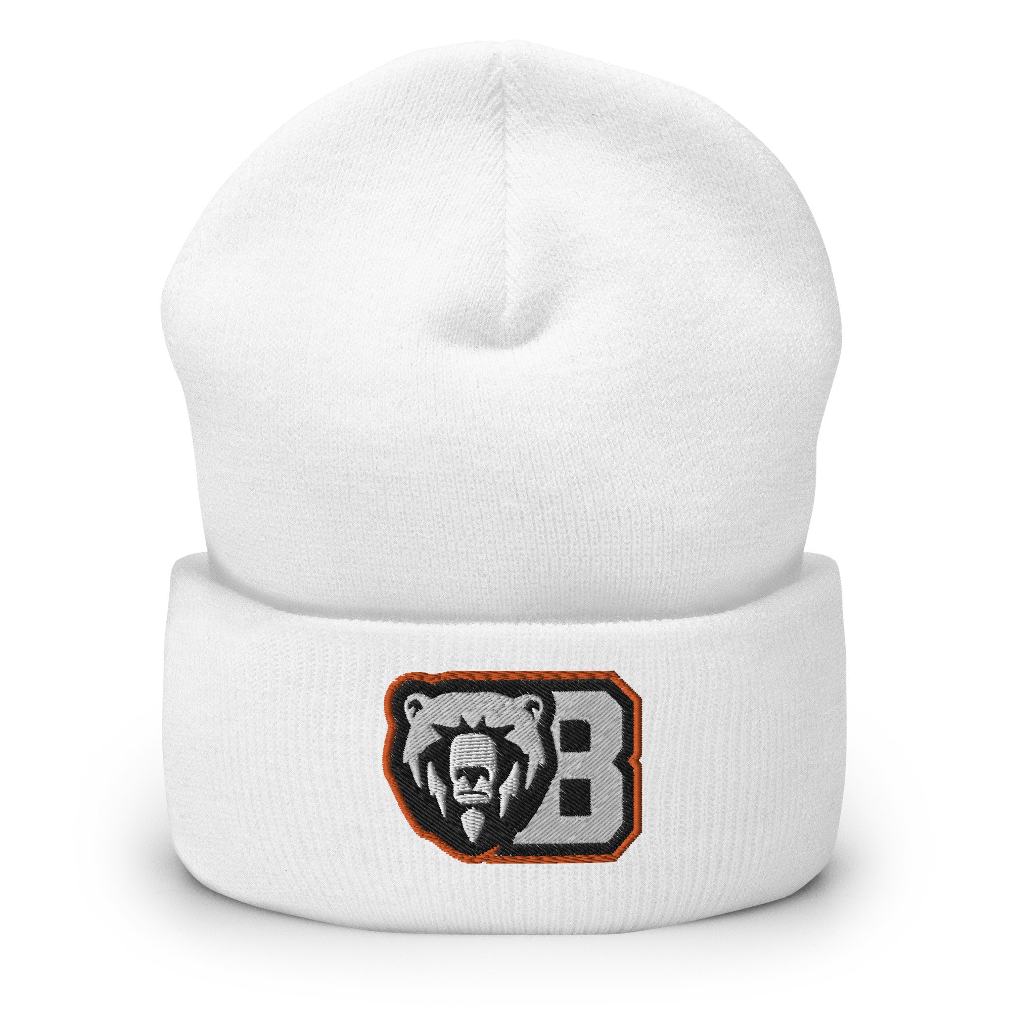 White Bear Lake Football Angry Bear B Cuffed Beanie