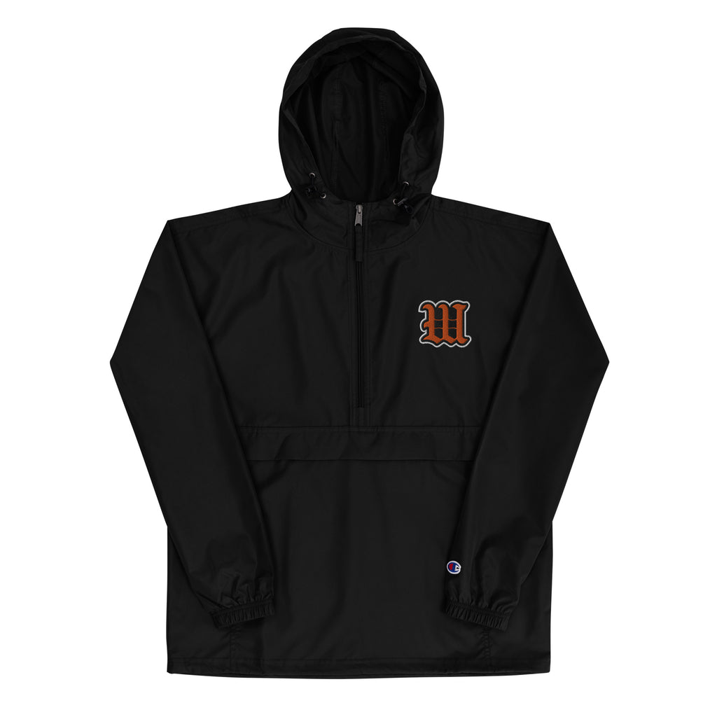 White Bear Lake Baseball Blackletter W Packable Jacket