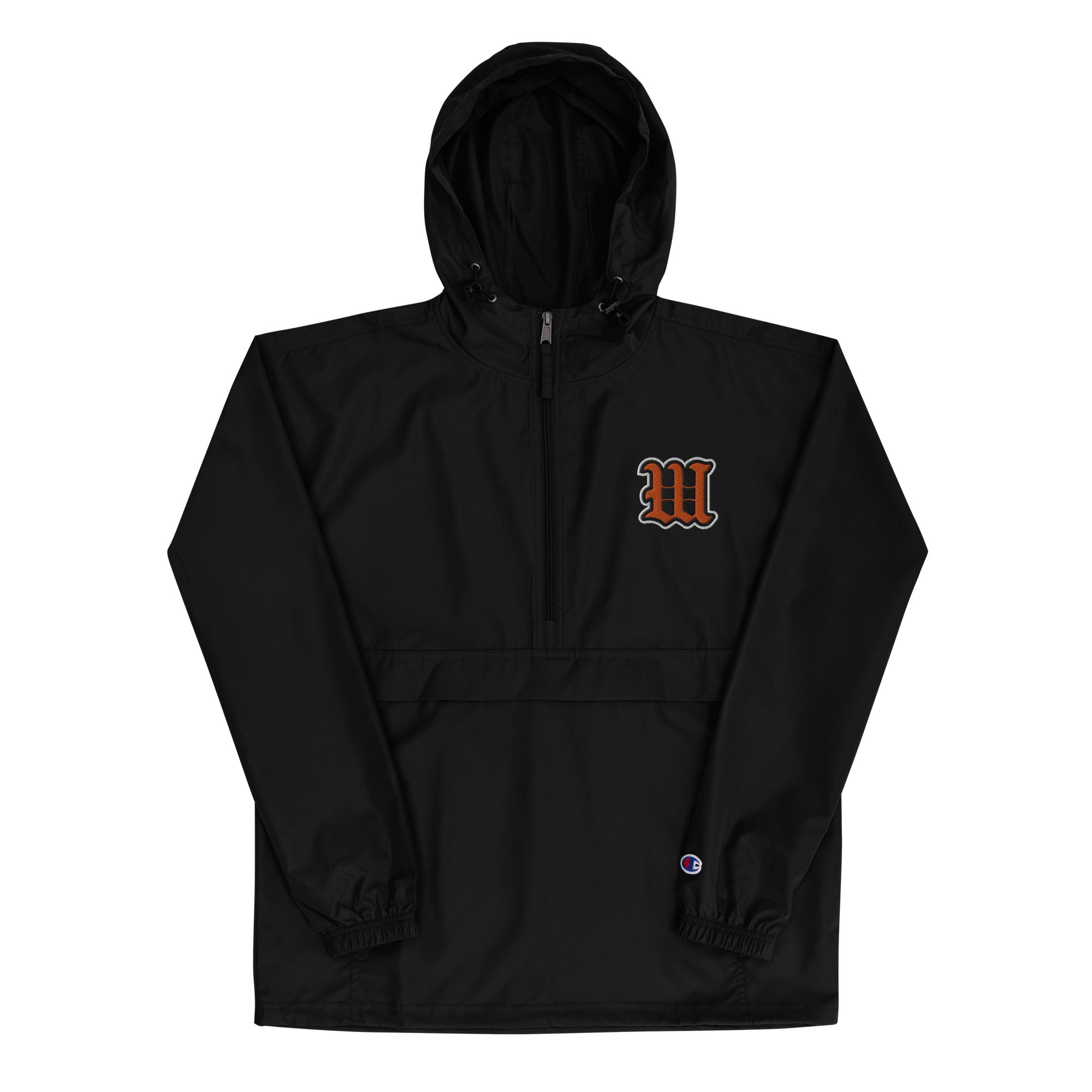 White Bear Lake Baseball Blackletter W Packable Jacket