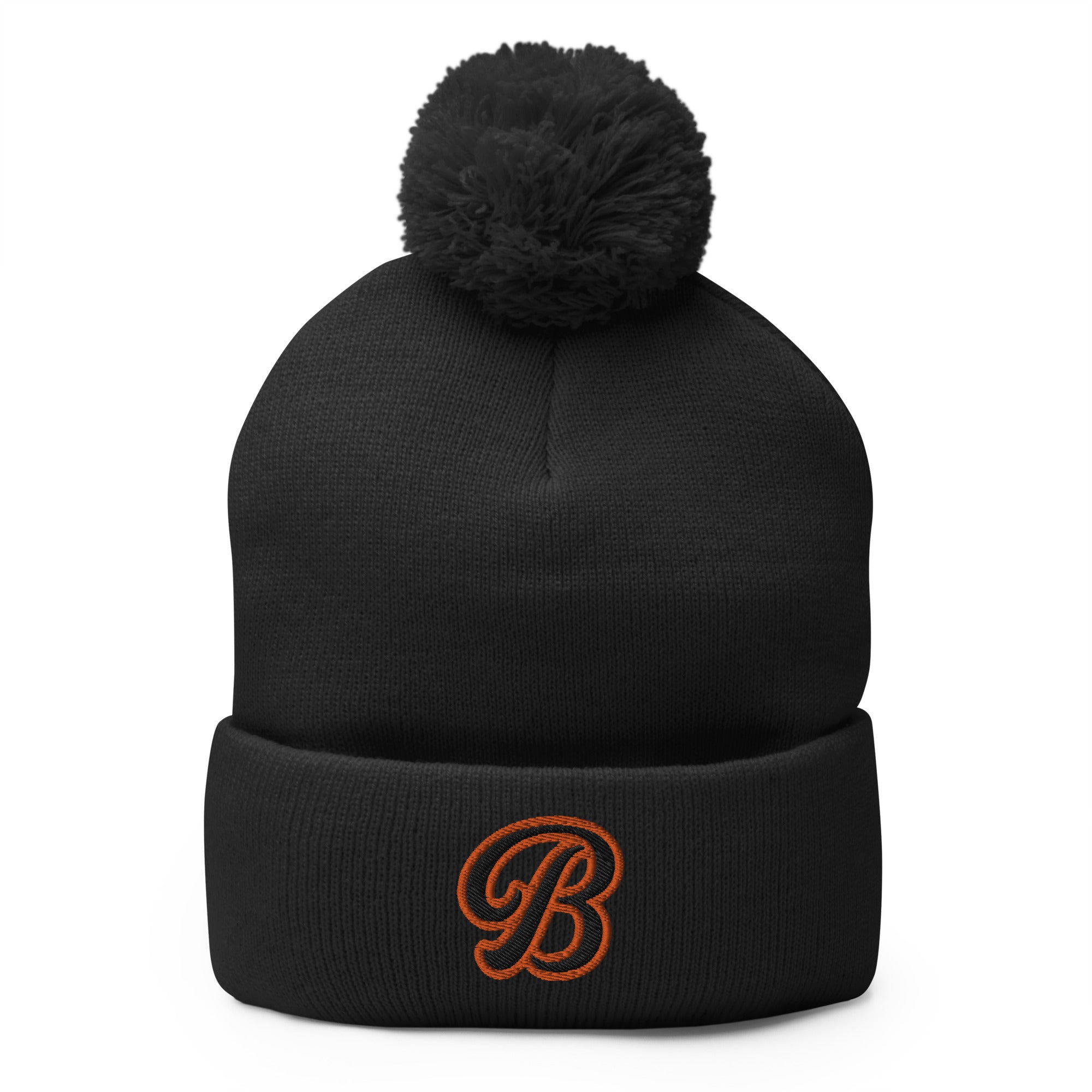 White Bear Lake Baseball Vintage B Pom-Pom Beanie