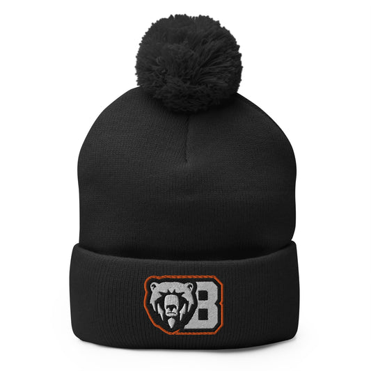 WBL Football Angry Bear B Pom-Pom Beanie