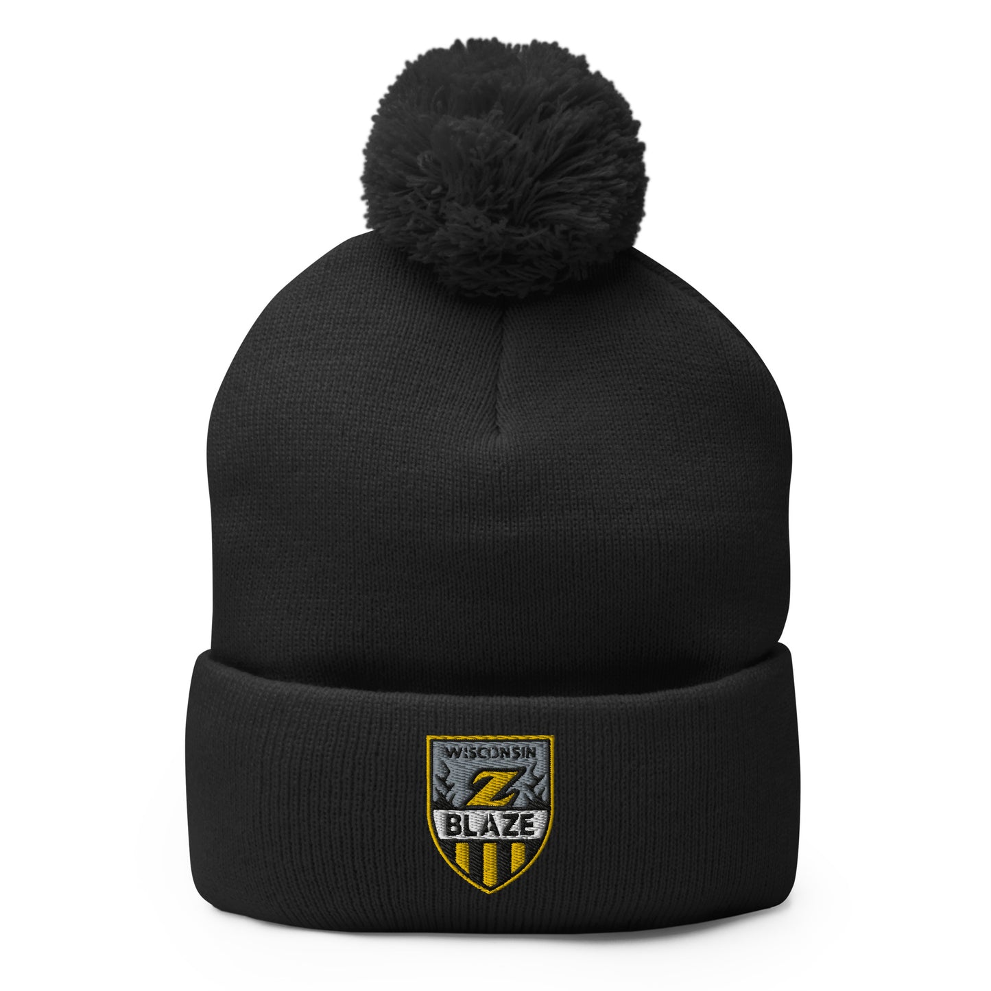 WI Blaze Hockey Pom-Pom Beanie