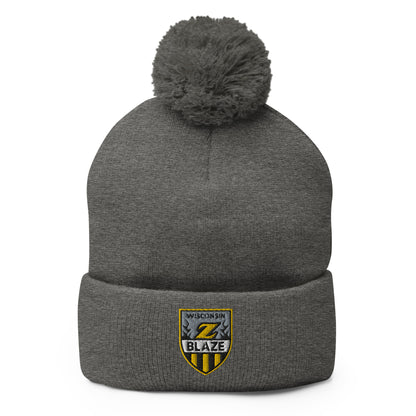 WI Blaze Hockey Pom-Pom Beanie