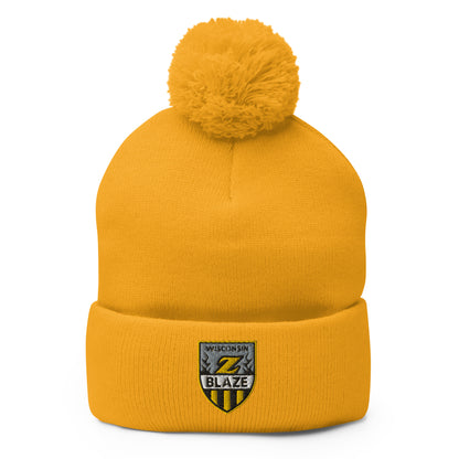 WI Blaze Hockey Pom-Pom Beanie