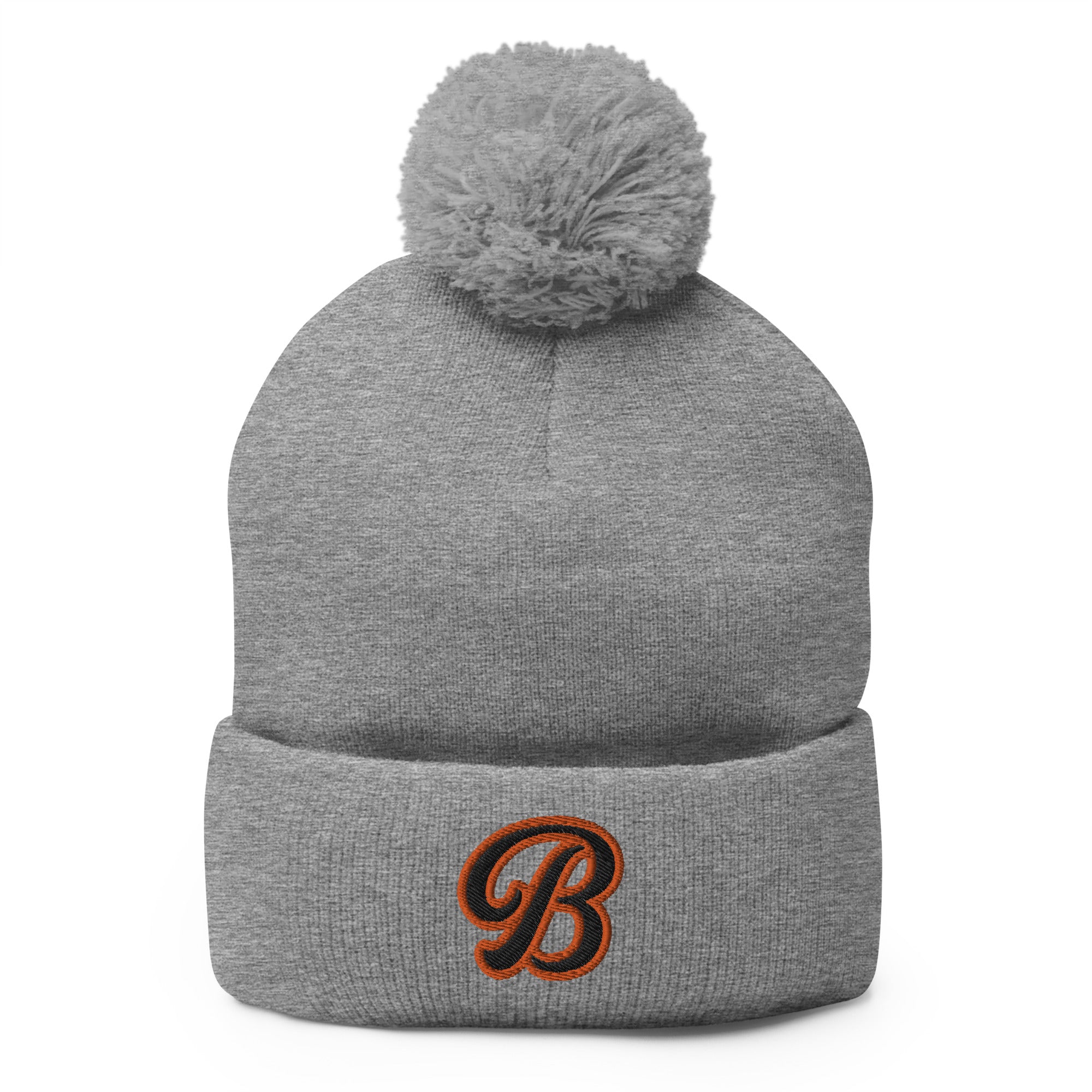 White Bear Lake Baseball Vintage B Pom-Pom Beanie