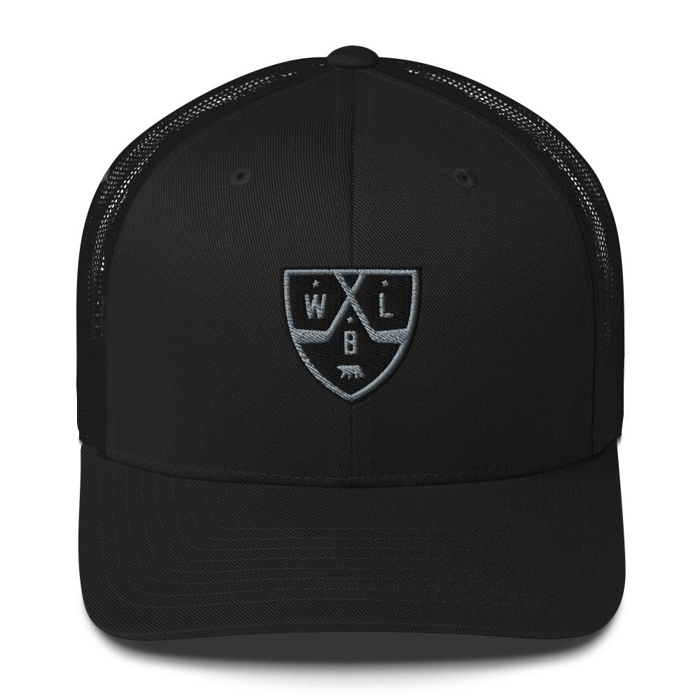 White Bear Lake Hockey Ghost Shield Trucker Cap