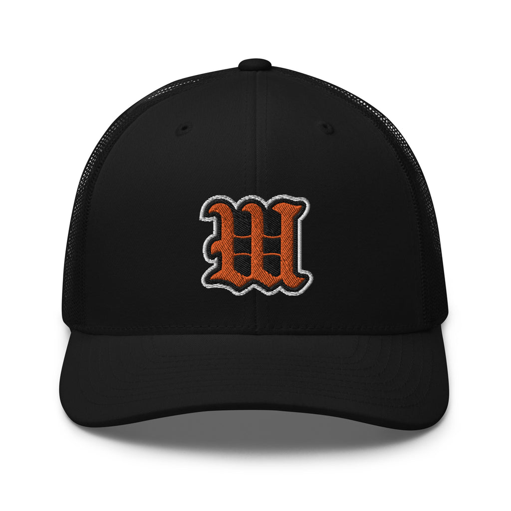 White Bear Lake Baseball Blackletter W Trucker Cap