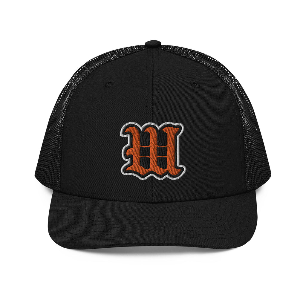 White Bear Lake Baseball Blackletter W Trucker Cap