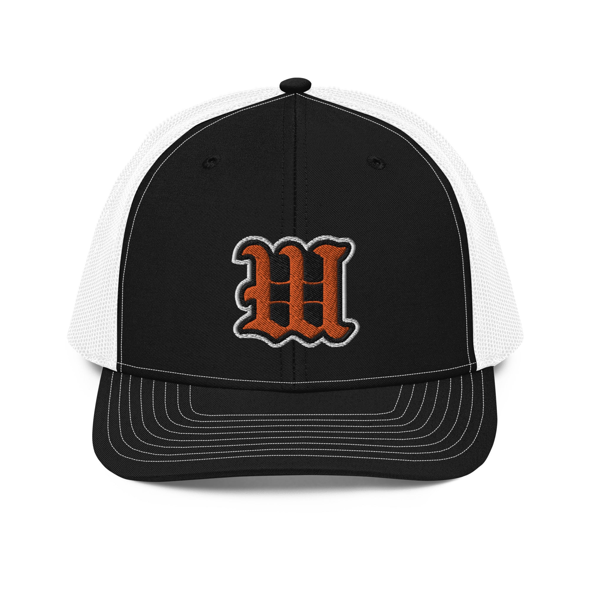 White Bear Lake Baseball Blackletter W Trucker Cap