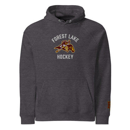 Forest Lake Hockey Ranger Eco Raglan Embroidered Hoodie