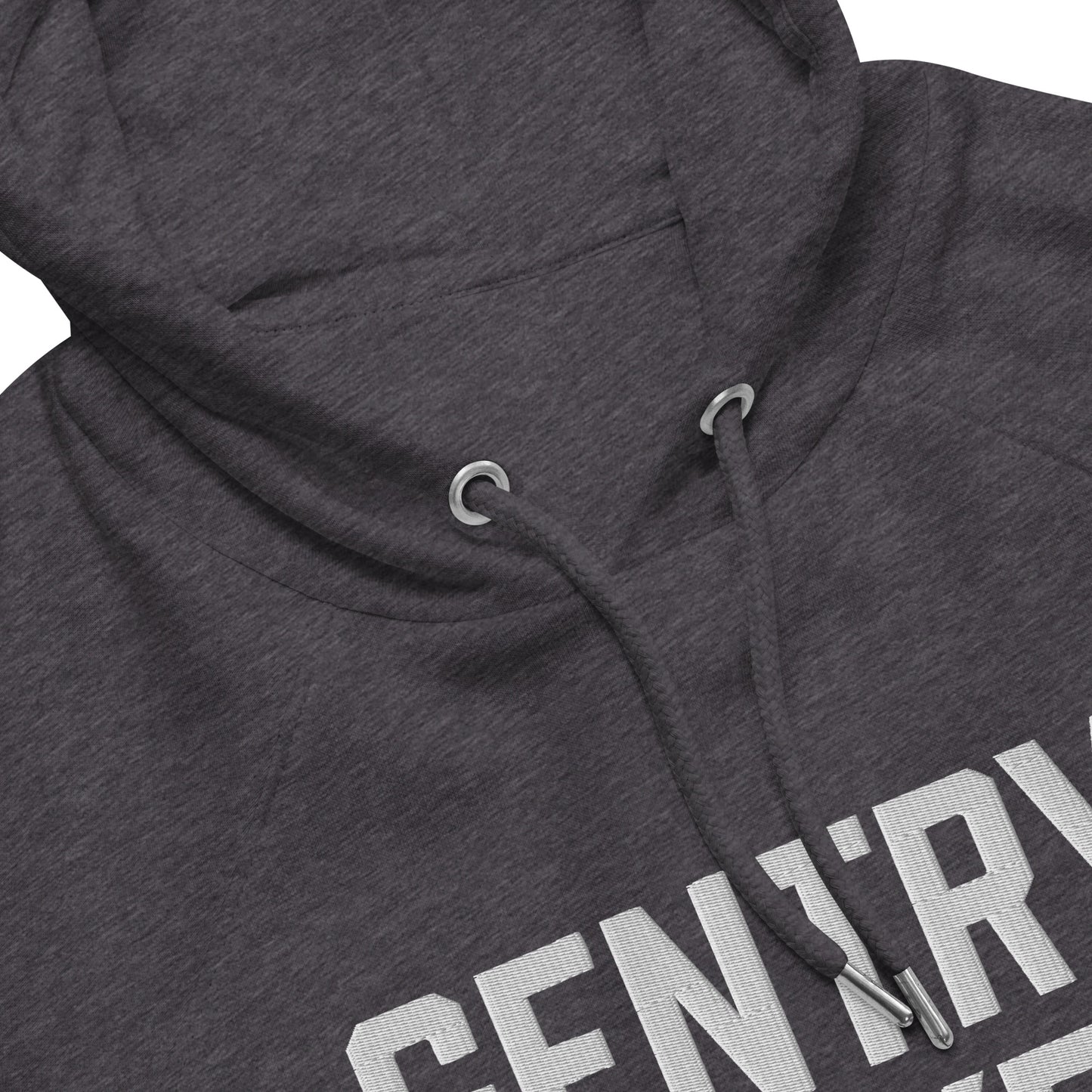 Gentry Academy Hockey Stacked Embroidered Unisex Eco Raglan Hoodie