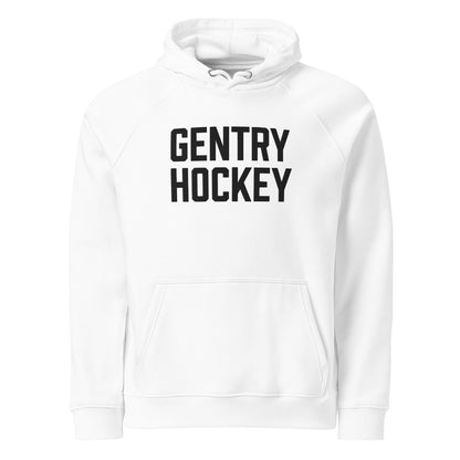 Gentry Academy Hockey Stacked Embroidered Unisex Eco Raglan Hoodie