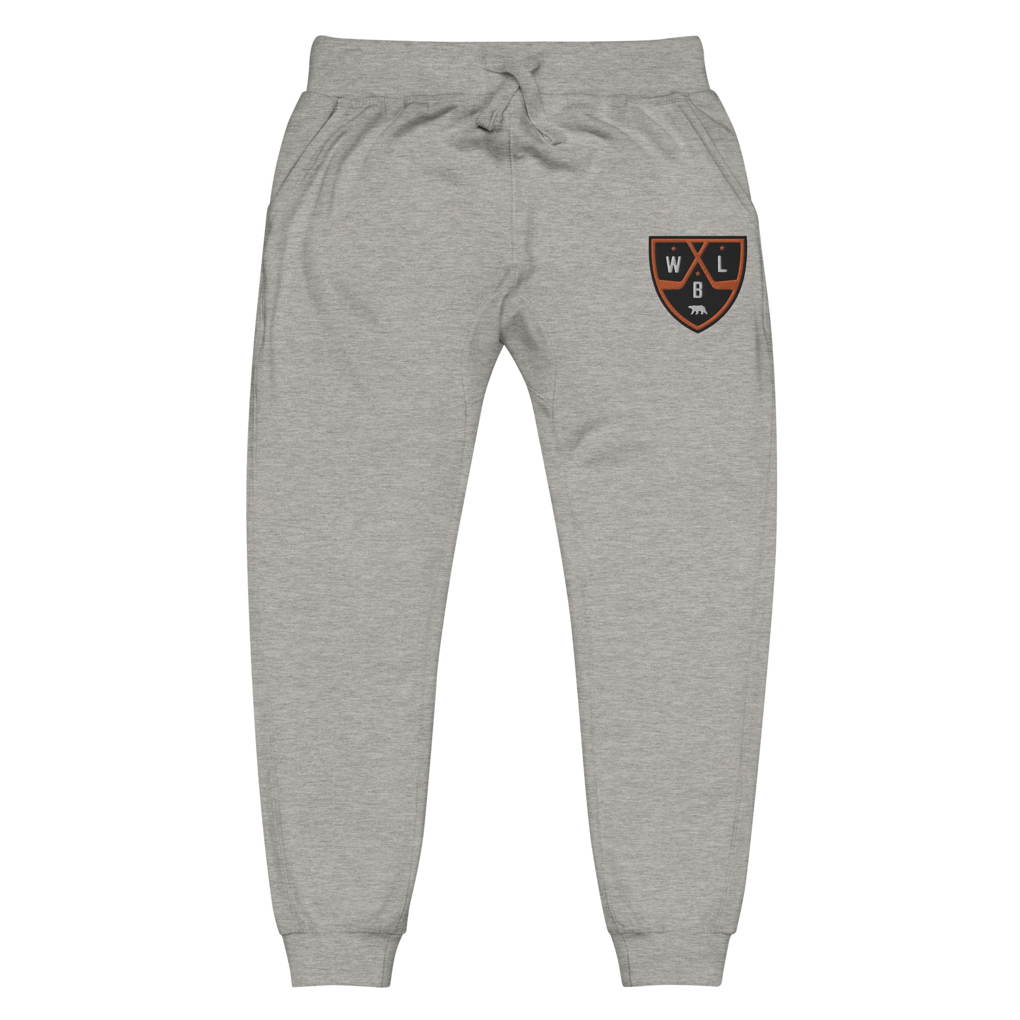 White Bear Lake Hockey Shield Embroidered Fleece Sweatpants