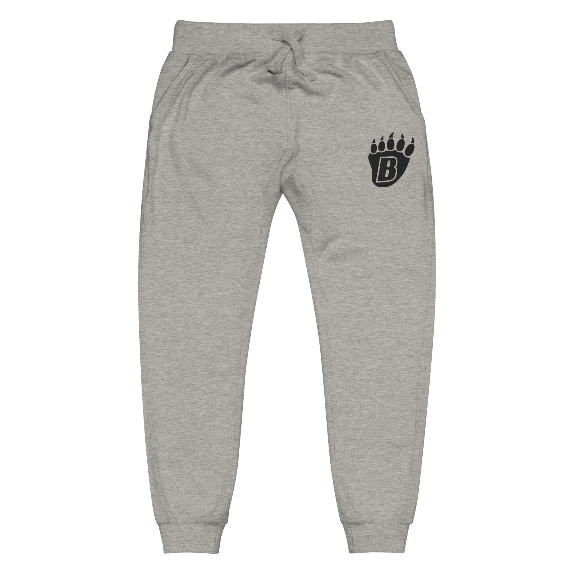 White Bear Lake Bear Paw Embroidered Fleece Sweatpants
