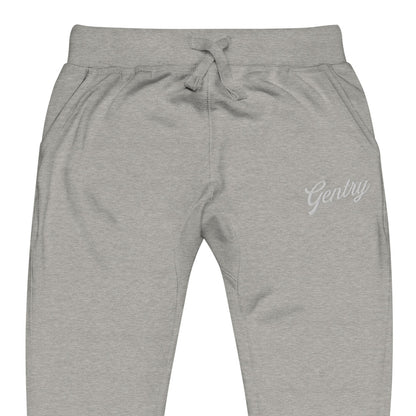 Gentry Academy Script Embroidered Unisex Fleece Sweatpants