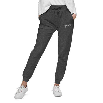 Gentry Academy Script Embroidered Unisex Fleece Sweatpants