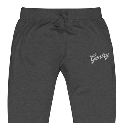 Gentry Academy Script Embroidered Unisex Fleece Sweatpants