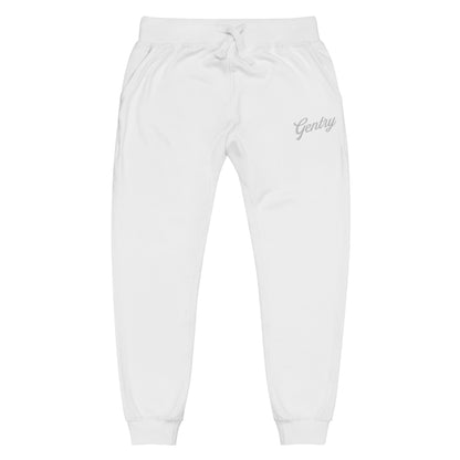 Gentry Academy Script Embroidered Unisex Fleece Sweatpants