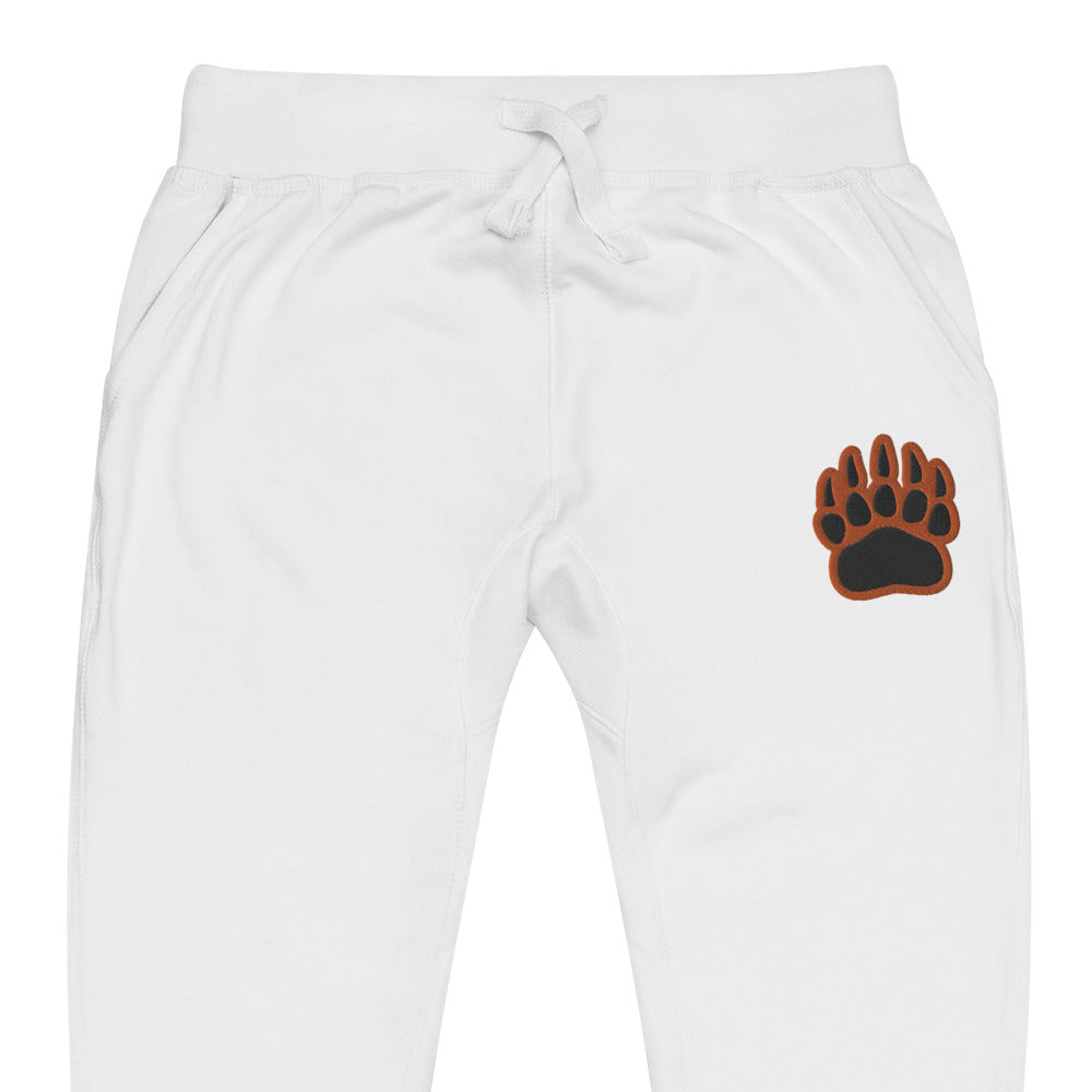 White Bear Lake Baseball Bear Track Fleece Embroidered Joggers