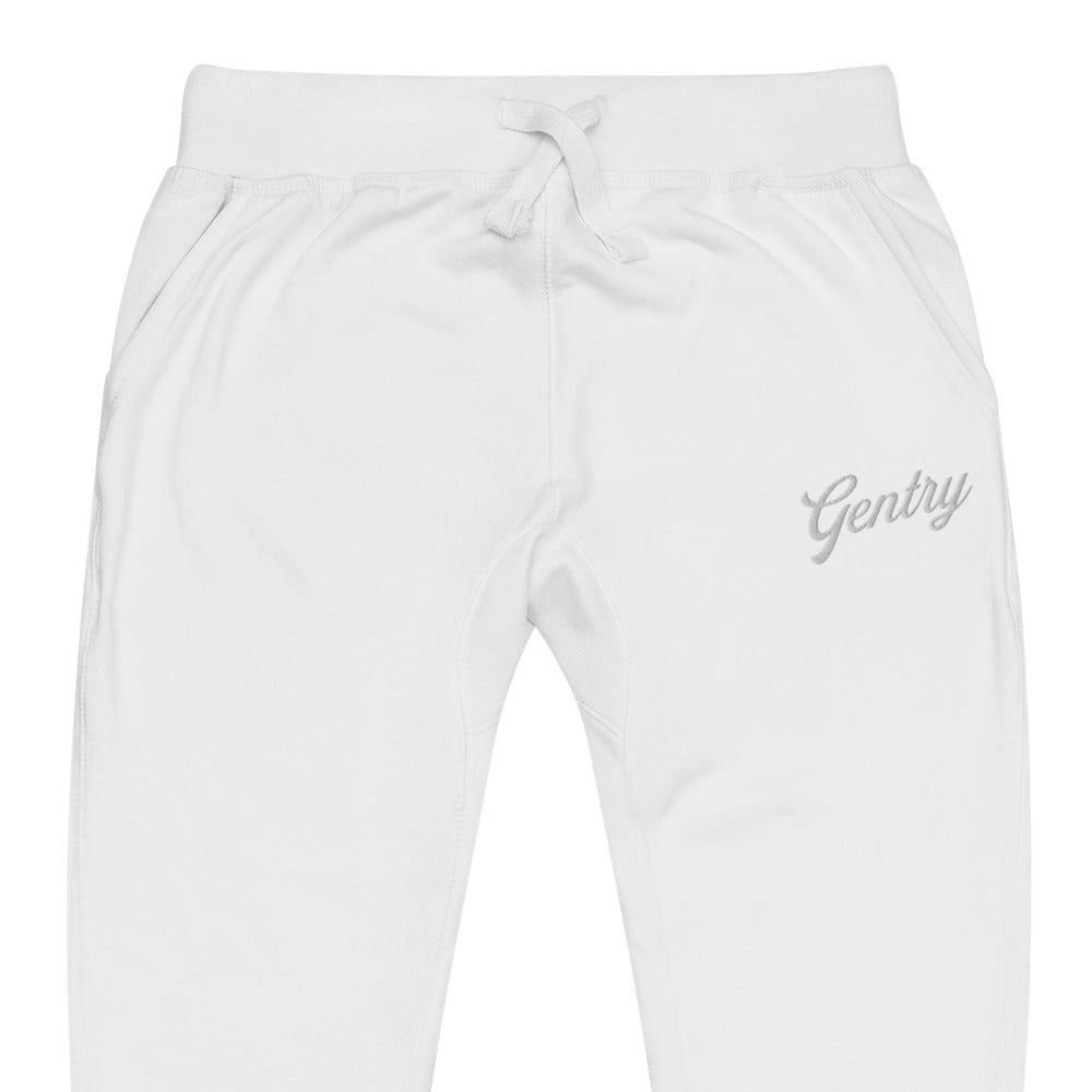 Gentry Academy Script Embroidered Unisex Fleece Sweatpants